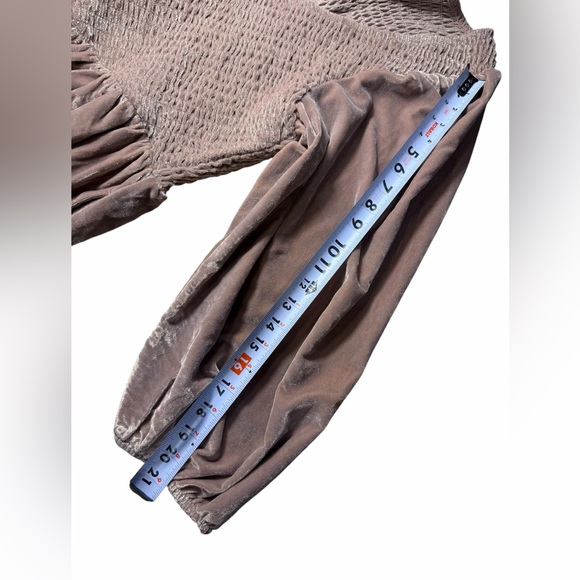 Free People Farrier Velvet Mini Dress Winter Bloom Mauve/Pink Large - Picture 14 of 16